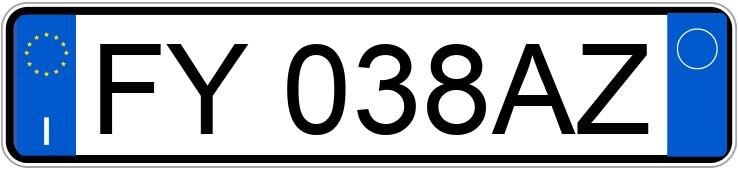 Numer rejestracyjny FY038AZ posiada MERCEDES GLA