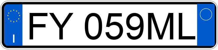 Numer rejestracyjny FY059ML posiada CITROEN C3 3a serie