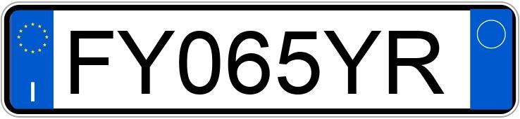 Numer rejestracyjny FY065YR posiada FIAT Panda 3a serie Numer rejestracyjny FY065YR posiada FIAT Panda 3a serie