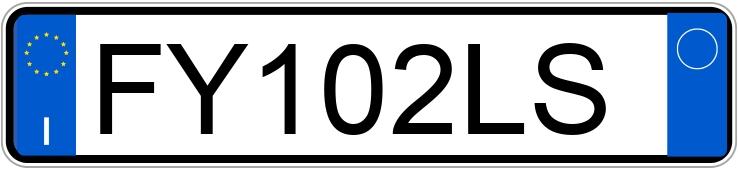 Numer rejestracyjny FY102LS posiada PORSCHE 911