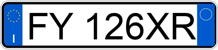 Numer rejestracyjny FY126XR posiada TOYOTA Aygo 2a serie Numer rejestracyjny FY126XR posiada TOYOTA Aygo 2a serie