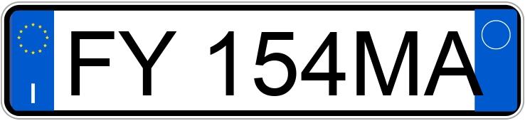 Numer rejestracyjny FY154MA posiada FIAT Panda 3a serie Numer rejestracyjny FY154MA posiada FIAT Panda 3a serie