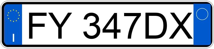 Numer rejestracyjny FY347DX posiada DACIA Duster 2a serie