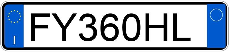Numer rejestracyjny FY360HL posiada FIAT Panda 3a serie Numer rejestracyjny FY360HL posiada FIAT Panda 3a serie