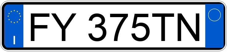 Numer rejestracyjny FY375TN posiada MITSUBISHI Space Star 2a serie Numer rejestracyjny FY375TN posiada MITSUBISHI Space Star 2a serie