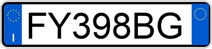 Numer rejestracyjny FY398BG posiada VOLKSWAGEN Polo 5a serie Numer rejestracyjny FY398BG posiada VOLKSWAGEN Polo 5a serie