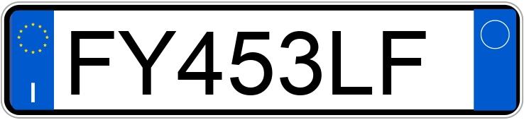 Numer rejestracyjny FY453LF posiada FIAT Panda 3a serie