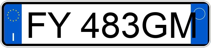 Numer rejestracyjny FY483GM posiada FIAT Panda 3a serie Numer rejestracyjny FY483GM posiada FIAT Panda 3a serie