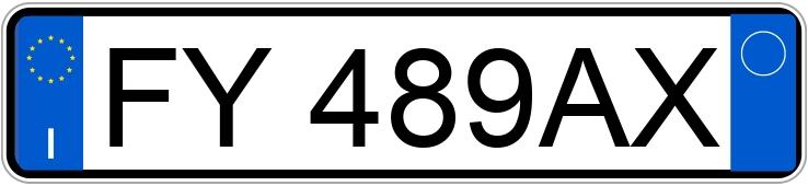 Numer rejestracyjny FY489AX posiada FIAT Panda 3a serie Numer rejestracyjny FY489AX posiada FIAT Panda 3a serie
