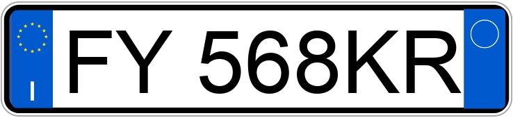 Numer rejestracyjny FY568KR posiada MERCEDES Classe A