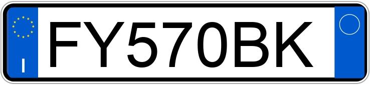 Numer rejestracyjny FY570BK posiada ALFA ROMEO Giulietta