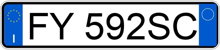 Numer rejestracyjny FY592SC posiada JEEP Compass 2a serie