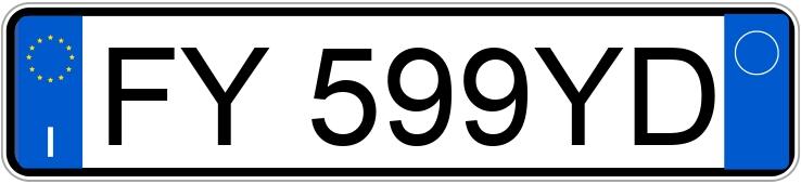 Numer rejestracyjny FY599YD posiada FORD Kuga 2a serie Numer rejestracyjny FY599YD posiada FORD Kuga 2a serie