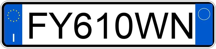 Numer rejestracyjny FY610WN posiada LANCIA Ypsilon 3a serie Numer rejestracyjny FY610WN posiada LANCIA Ypsilon 3a serie