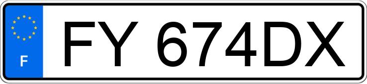 Numer rejestracyjny FY674DX posiada FORD PUMA II