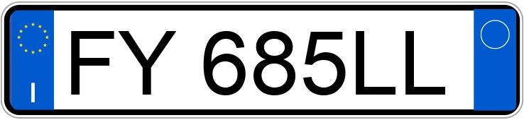 Numer rejestracyjny FY685LL posiada MERCEDES Classe A