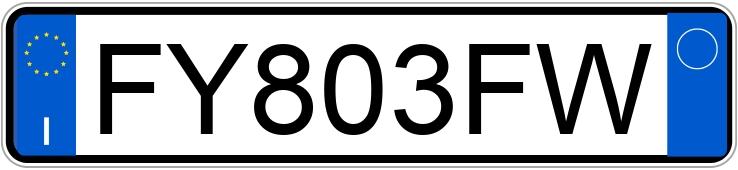 Numer rejestracyjny FY803FW posiada KIA Stinger