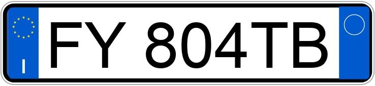 Numer rejestracyjny FY804TB posiada JEEP Compass 2a serie