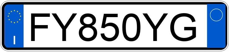 Numer rejestracyjny FY850YG posiada BMW Serie 3 G.T.