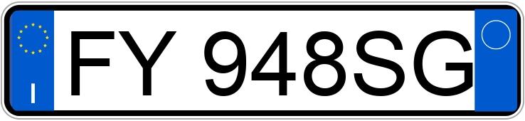 Numer rejestracyjny FY948SG posiada NISSAN Qashqai 2a serie