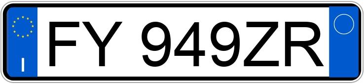 Numer rejestracyjny FY949ZR posiada PEUGEOT 208 2a serie