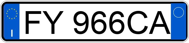 Numer rejestracyjny FY966CA posiada OPEL Mokka 1a serie