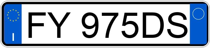 Numer rejestracyjny FY975DS posiada RENAULT Talisman