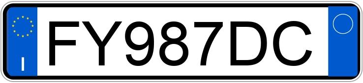 Numer rejestracyjny FY987DC posiada AUDI Q3 2a serie