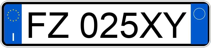 Numer rejestracyjny FZ025XY posiada LANCIA Ypsilon 3a serie