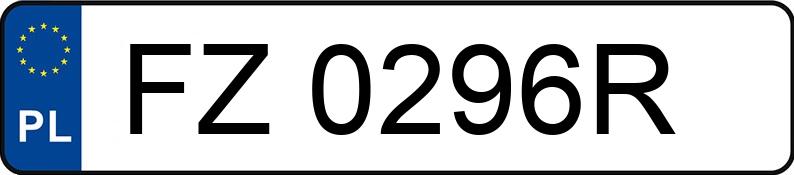 Numer rejestracyjny FZ 0296R posiada BMW X3 Diesel MR`07 E4 E83 3.0D - FZ0296R