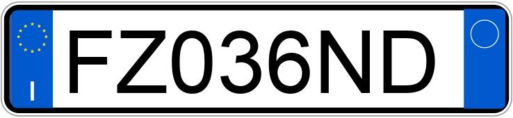 Numer rejestracyjny FZ036ND posiada AUDI Q3 2a serie Numer rejestracyjny FZ036ND posiada AUDI Q3 2a serie