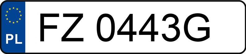 Numer rejestracyjny FZ 0443G posiada AUDI A4 - FZ0443G Numer rejestracyjny FZ 0443G posiada AUDI A4 - FZ0443G