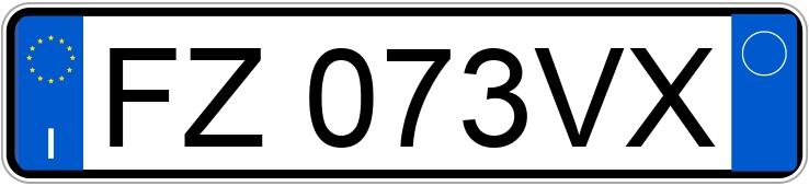 Numer rejestracyjny FZ073VX posiada mercedes classe a