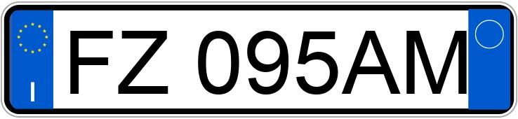 Numer rejestracyjny FZ095AM posiada FORD EcoSport