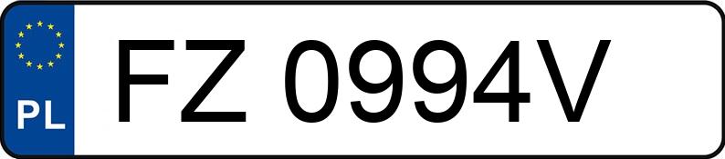 Numer rejestracyjny FZ 0994V posiada AUDI A3 2.0 TDi DPF MR`09 E5 8P Ambition - FZ0994V
