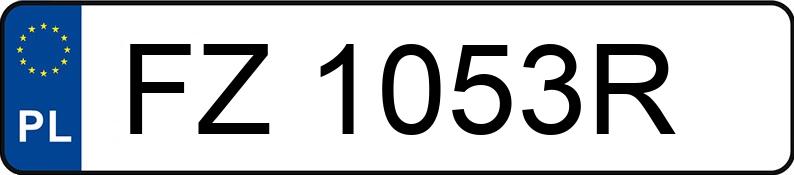 Numer rejestracyjny FZ 1053R posiada CHEVROLET CAPTIVA - FZ1053R