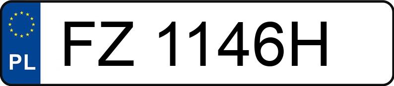 Numer rejestracyjny FZ 1146H posiada FORD FIESTA - FZ1146H