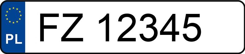 Numer rejestracyjny FZ 12345 posiada VOLKSWAGEN Passat 1.8i Kat. MR`88 GT G60 syncro - FZ12345