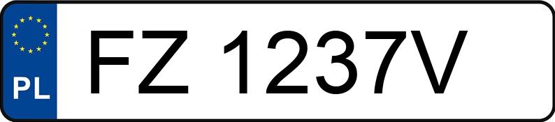 Numer rejestracyjny FZ 1237V posiada PEUGEOT 5008 - FZ1237V Numer rejestracyjny FZ 1237V posiada PEUGEOT 5008 - FZ1237V