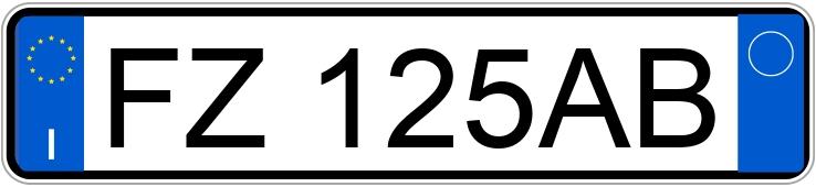 Numer rejestracyjny FZ125AB posiada NISSAN Juke 2a serie