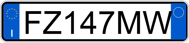 Numer rejestracyjny FZ147MW posiada FERRARI 488 GTB