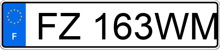 Numer rejestracyjny FZ163WM posiada PEUGEOT PARTNER