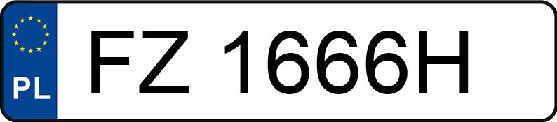 Numer rejestracyjny FZ 1666H posiada VOLKSWAGEN PASSAT 1.9 - FZ1666H