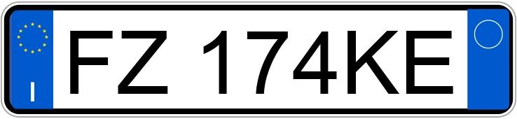 Numer rejestracyjny FZ174KE posiada MERCEDES Classe A