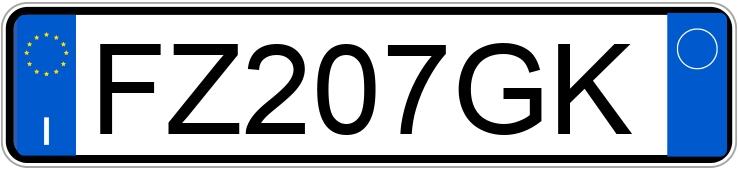 Numer rejestracyjny FZ207GK posiada OPEL Corsa 6a serie