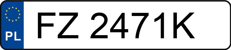 Numer rejestracyjny FZ 2471K posiada CHEVROLET MATIZ - FZ2471K