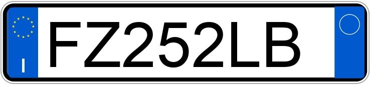 Numer rejestracyjny FZ252LB posiada SUZUKI Swift