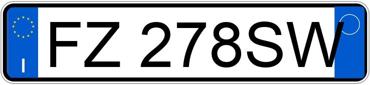 Numer rejestracyjny FZ278SW posiada MINI Mini Countrym.