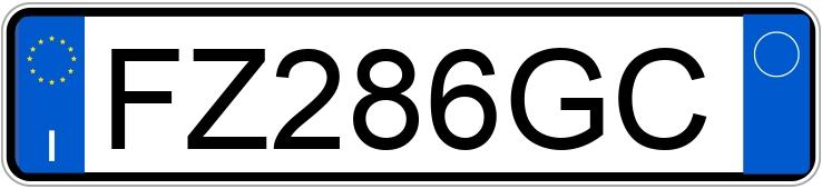 Numer rejestracyjny FZ286GC posiada FIAT 500 Numer rejestracyjny FZ286GC posiada FIAT 500