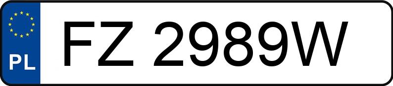 Numer rejestracyjny FZ 2989W posiada TOYOTA TOYOTA COROLLA - FZ2989W Numer rejestracyjny FZ 2989W posiada TOYOTA TOYOTA COROLLA - FZ2989W